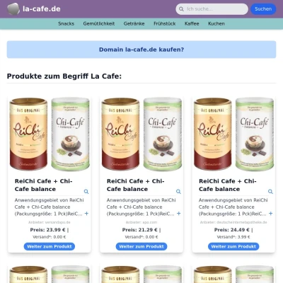 Screenshot la-cafe.de