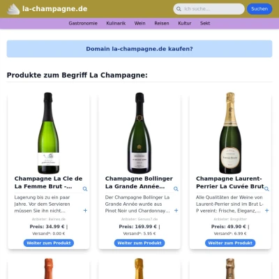 Screenshot la-champagne.de