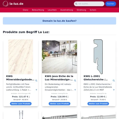 Screenshot la-luz.de