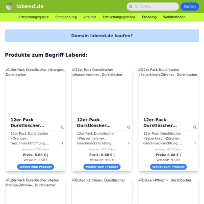 Screenshot labend.de