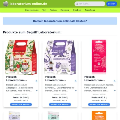 Screenshot laboratorium-online.de