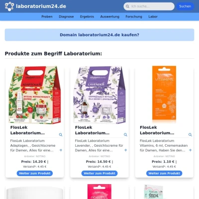 Screenshot laboratorium24.de