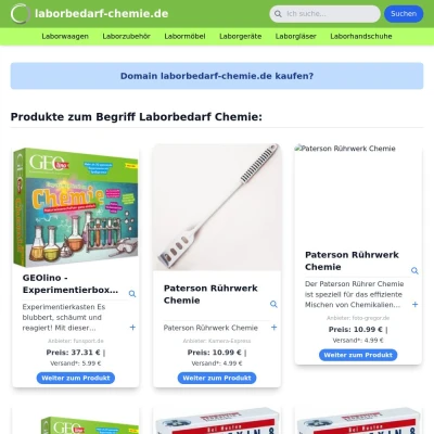 Screenshot laborbedarf-chemie.de