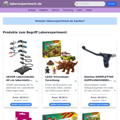 Screenshot laborexperiment.de