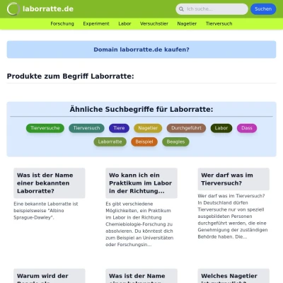 Screenshot laborratte.de