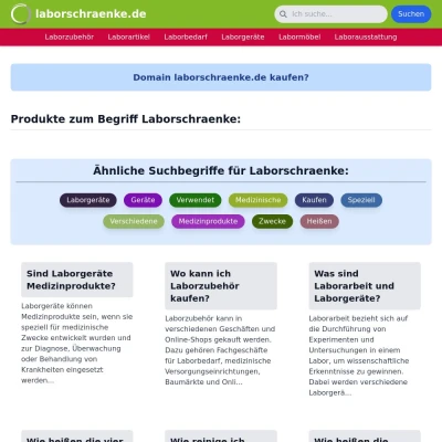 Screenshot laborschraenke.de