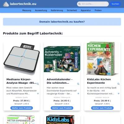 Screenshot labortechnik.eu