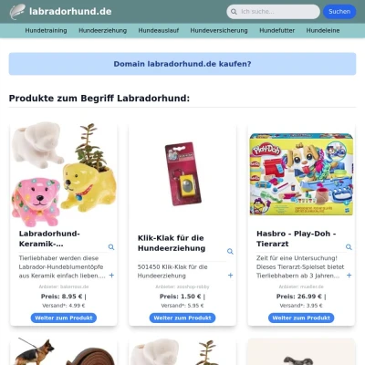 Screenshot labradorhund.de