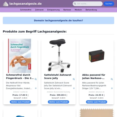 Screenshot lachgasanalgesie.de