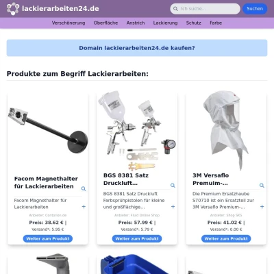 Screenshot lackierarbeiten24.de