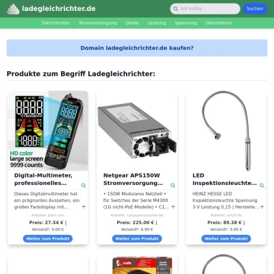 Screenshot ladegleichrichter.de