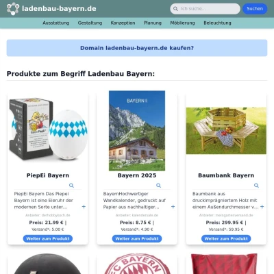 Screenshot ladenbau-bayern.de