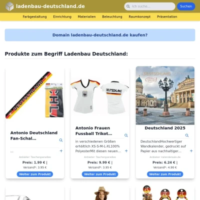 Screenshot ladenbau-deutschland.de