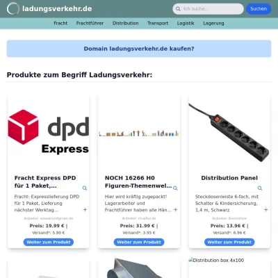 Screenshot ladungsverkehr.de