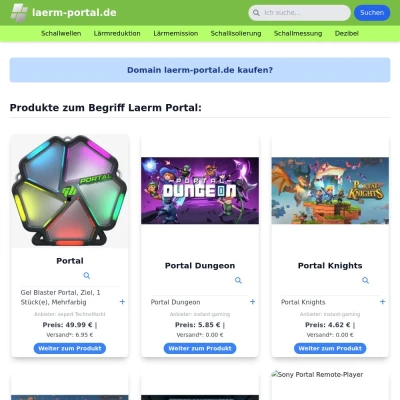 Screenshot laerm-portal.de