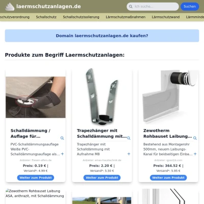 Screenshot laermschutzanlagen.de