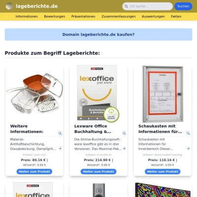 Screenshot lageberichte.de