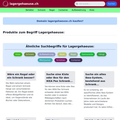 Screenshot lagergehaeuse.ch