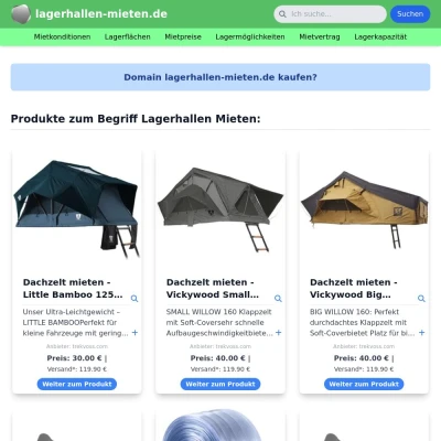 Screenshot lagerhallen-mieten.de