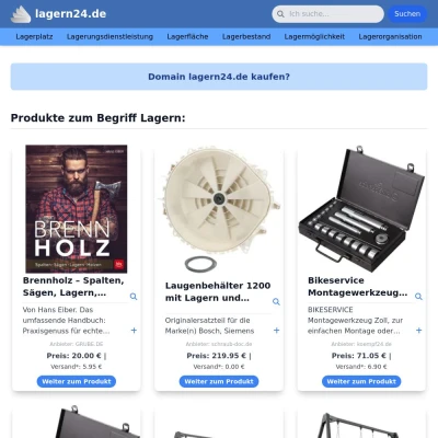 Screenshot lagern24.de