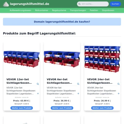 Screenshot lagerungshilfsmittel.de