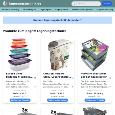 Screenshot lagerungstechnik.de