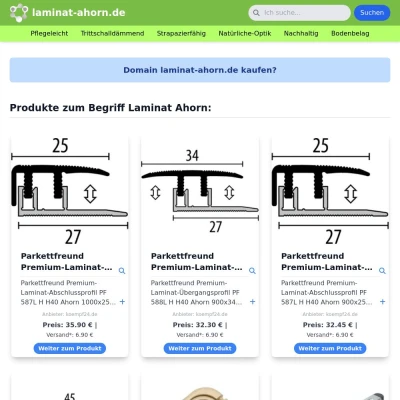 Screenshot laminat-ahorn.de