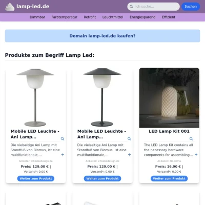 Screenshot lamp-led.de