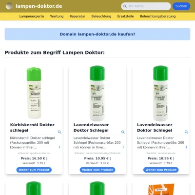 Screenshot lampen-doktor.de