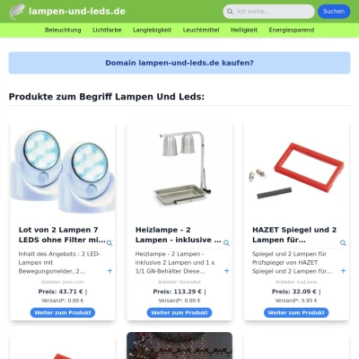 Screenshot lampen-und-leds.de