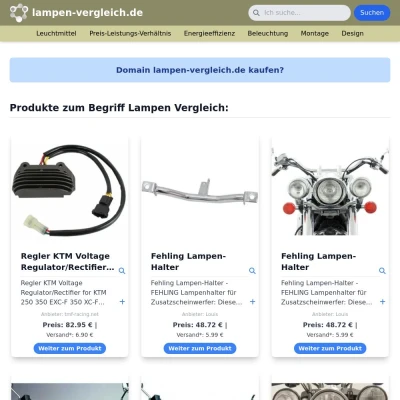 Screenshot lampen-vergleich.de