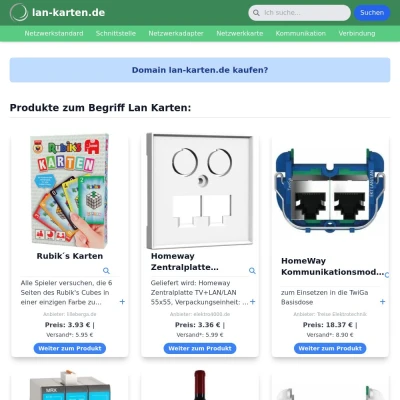 Screenshot lan-karten.de