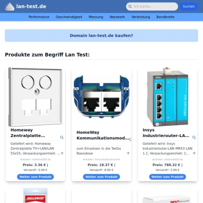 Screenshot lan-test.de