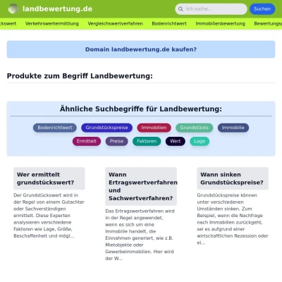 Screenshot landbewertung.de