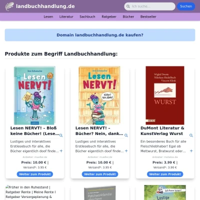 Screenshot landbuchhandlung.de