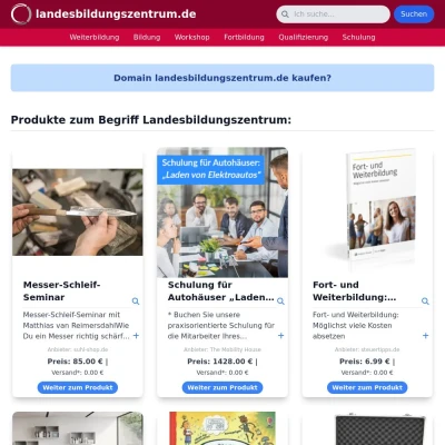 Screenshot landesbildungszentrum.de