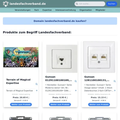 Screenshot landesfachverband.de