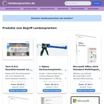 Screenshot landessprachen.de