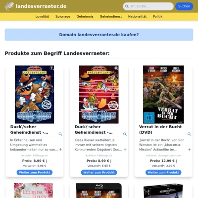 Screenshot landesverraeter.de