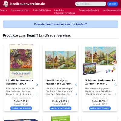 Screenshot landfrauenvereine.de