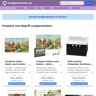 Screenshot landgemeinden.de