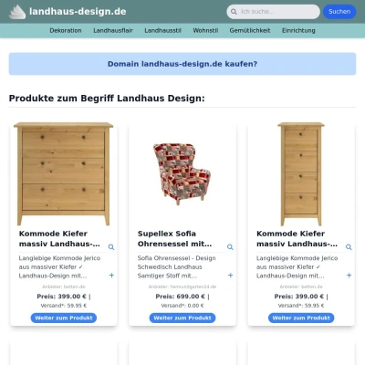 Screenshot landhaus-design.de