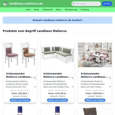 Screenshot landhaus-mallorca.de