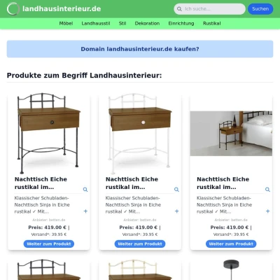 Screenshot landhausinterieur.de