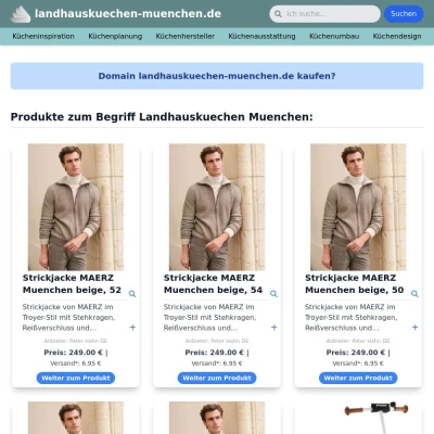 Screenshot landhauskuechen-muenchen.de