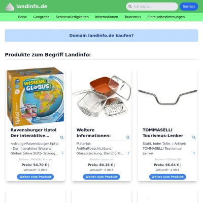 Screenshot landinfo.de