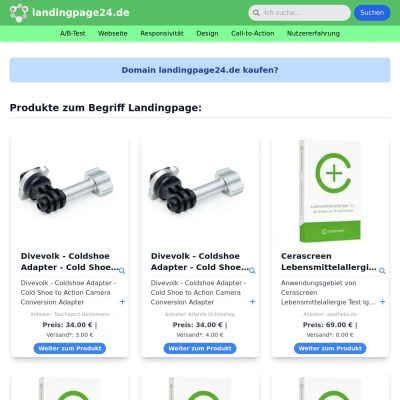 Screenshot landingpage24.de