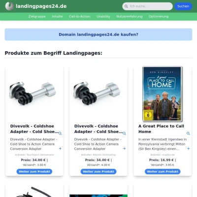 Screenshot landingpages24.de