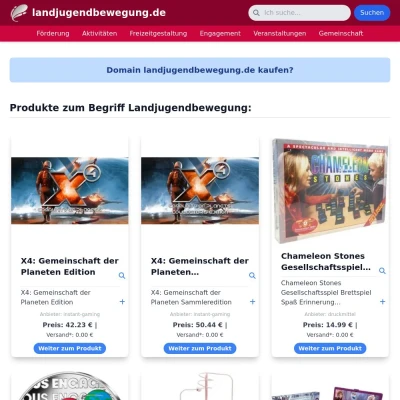 Screenshot landjugendbewegung.de