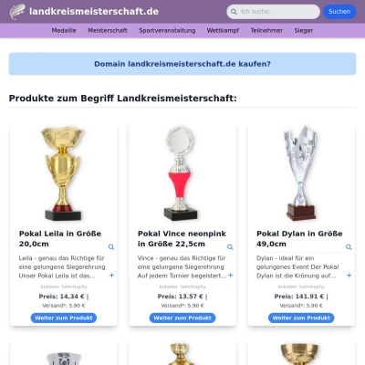 Screenshot landkreismeisterschaft.de